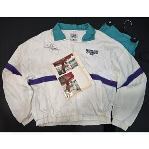 Kyle Petty Autographed Track Suit Including Photo Of Kyle AutographingGear